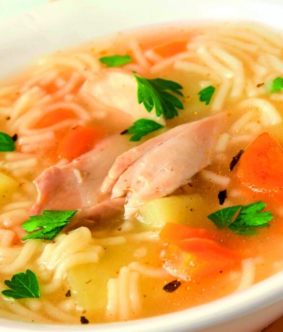 Propiedades y ventajas de la sopa de pollo